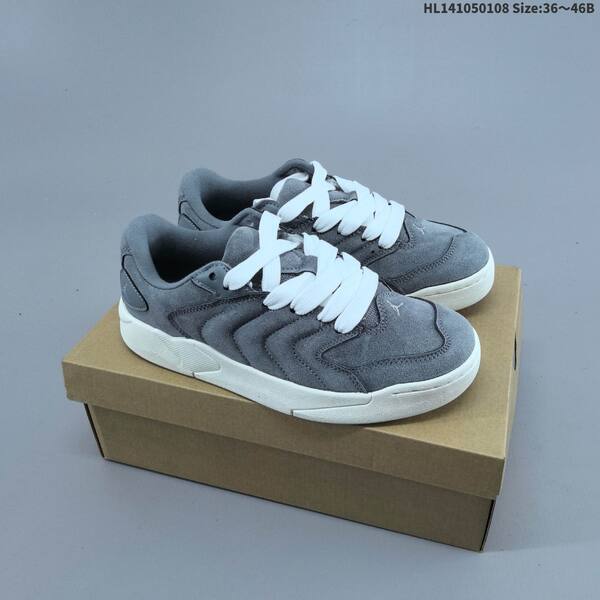 Jordan Session 90 grey/white/cream with black laces 36~46B casual