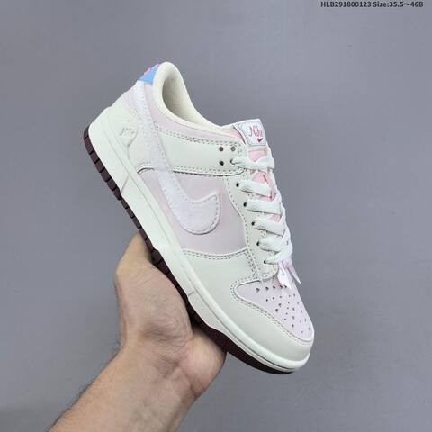 Nike Dunk Low Sail Light Pink White Brown Blue EU 35 5-46 Skate Shoe - Unisex (BS-61808)