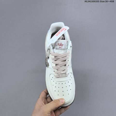Nike Air Force 1 07 LV8 IQ4937-161 Off White Light Pink Light Blue Black EU 36-45 Sneaker - Unisex (BS-61524)