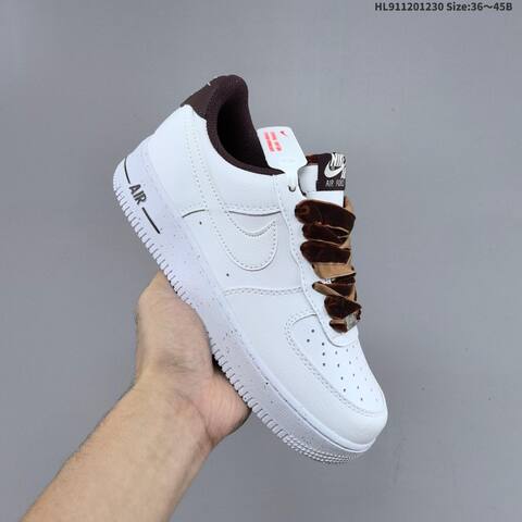 Nike Air Force 1 Low White Dark Brown Tan EU 36-45 Sneaker - Unisex (BS-62315)