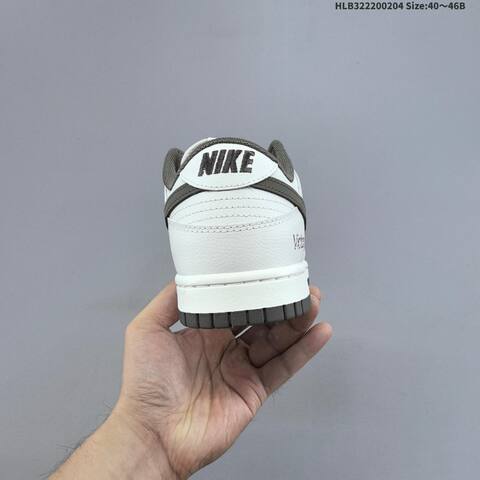 Nike SB Dunk Low Pro Light Grey Dark Grey White EU 40-46 Skate Shoe - Men's (BS-61541)