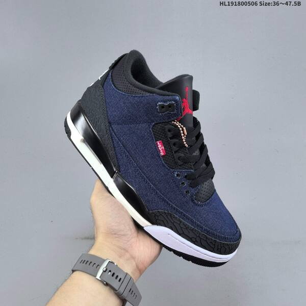 Jordan Levi's x Air Jordan 3 Retro SP denim/navy black white red EU 36-47.5 basketball