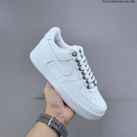 Nike Air Force 1 07 Black Silver White EU 36 45 Sneaker EU 36-45 - Unisex (BS-60638)