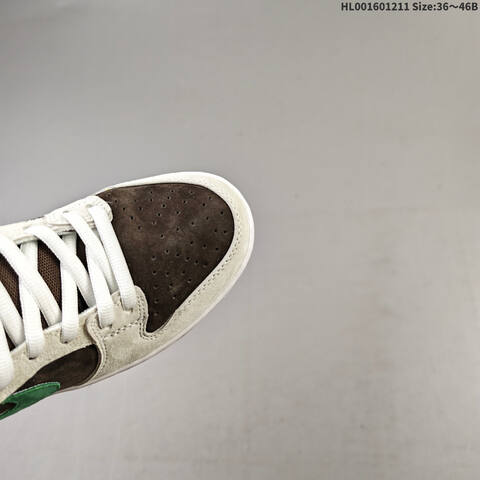 Nike SB Dunk Low Pro White Brown Green EU 36-46 Skate Shoe - Unisex (BS-62771)