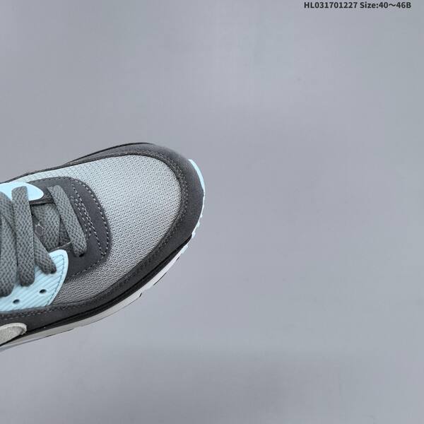 Nike Air Max 90 grey dark grey light blue white black EU 40-46 running shoe