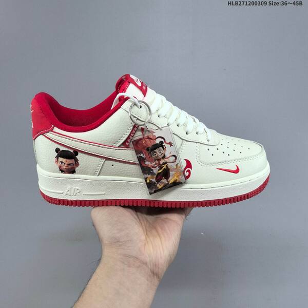 Nike Air Force 1 07 Low black off white dark gray red EU 36 45 sneaker EU 36-45
