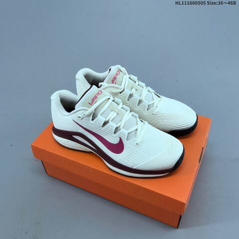 Nike Zoom Vapor 12 HC PRM Sail Dark Red Pink EU 36-46 Tennis Shoe - Unisex (BS-60495)