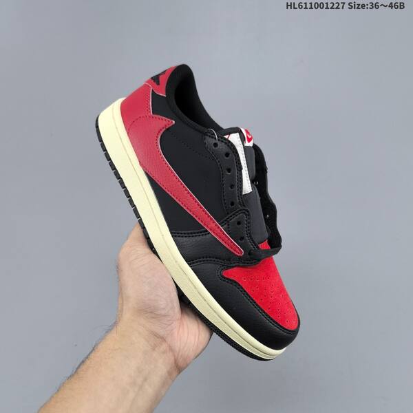 Nike Air Jordan 1 Low x Travis Scott black/red/white 36~46 lifestyle