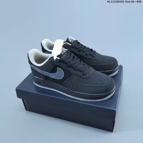 Nike Air Force 1 07 Black Grey Light Grey EU 36-45 Sneaker - Unisex (BS-61484)