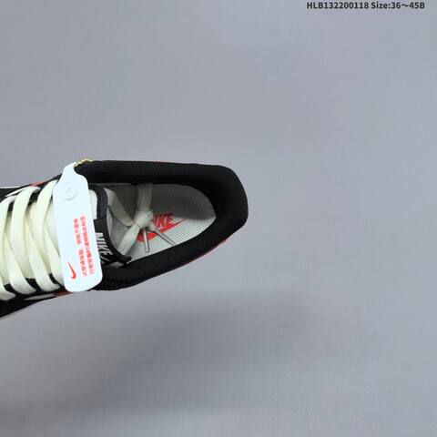 Nike Air Force 1 07 LV8 White Black Orange EU 36-45 Sneaker - Unisex (BS-61920)