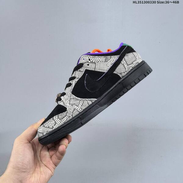 Nike SB Dunk Low black grey purple orange teal EU 36-46 skate shoe