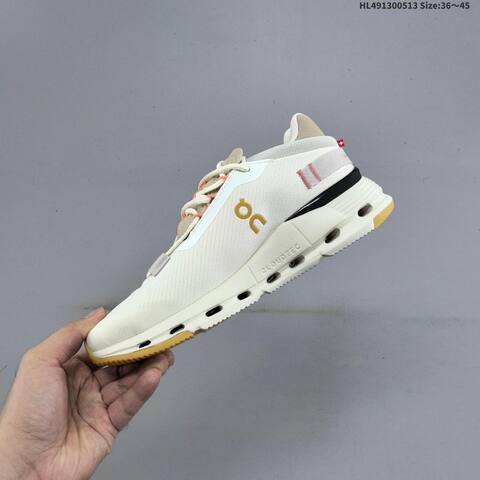 On Cloudnova 2 Ivory Beige Orange Yellow EU 36-45 Running Shoe Running Sneakers - Unisex (BS-69556)