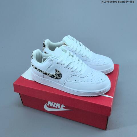 Nike Court Vision 1 Low White Black Yellow Cream EU 36-45 Skate Shoe - Unisex (BS-61401)