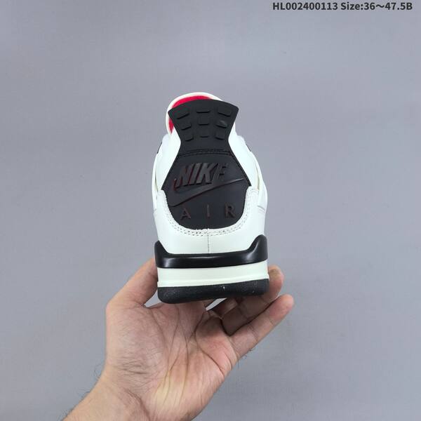 Jordan Air Jordan 4 Retro white/black/red 36~47.5 basketball