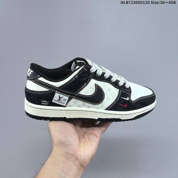 Nike SB Dunk Low Black White Red Grey EU 36-45 skate shoe