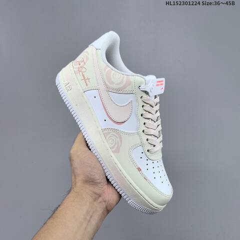 Nike Air Force 1 Low 07 Light Beige White Light Pink EU 36-45 Sneaker - Unisex (BS-62481)