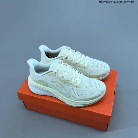 Nike Zoom Pegasus 42 Cream White Light Beige EU 36-42 Running Shoe - Unisex (BS-60583)