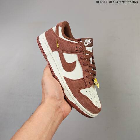 Nike SB Dunk Low Pro Sail Brown White Gold EU 36-46 Skate Shoe - Unisex (BS-62716)