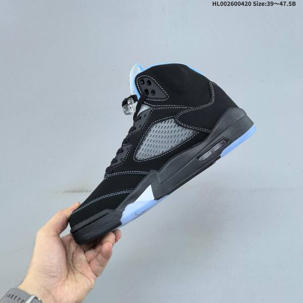 Jordan Air Jordan 5 Retro Black/University Blue 39-47.5 basketball