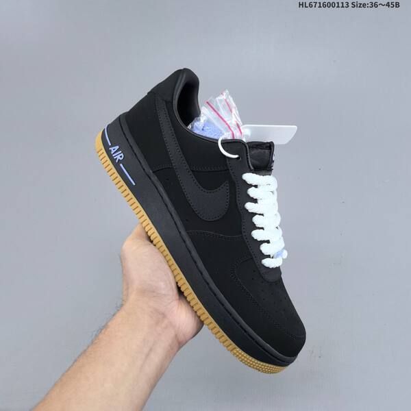 Nike Air Force 1 07 LV8 Black White Gum Light Blue EU 36-45 sneaker