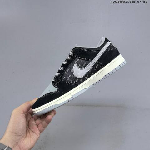 Nike Dunk SB Low Stussy Black Grey White Red EU 36-45 Skate Shoe - Unisex (BS-60323)