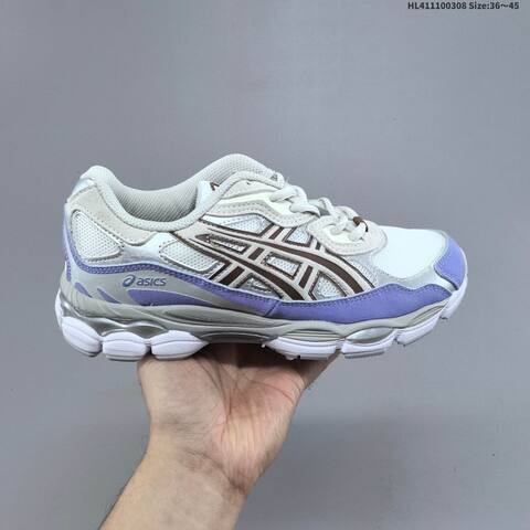 Asics GEL-NYC White Purple Brown Silver EU 36-45 Running Shoe Running Sneakers - Unisex (BS-69012)
