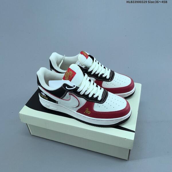 Nike Air Force 1 07 white dark grey red EU 36-45 sneaker