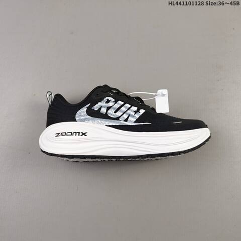 Nike Vomero Plus ReactX Air Zoom Black White Grey EU 36-45 Running Shoe - Unisex (BS-62977)