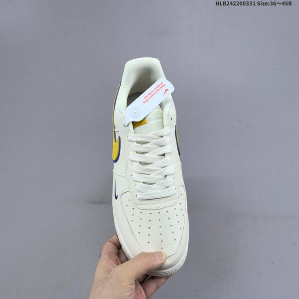 Nike Air Force 1 07 Low sail yellow blue EU 36-45 sneaker