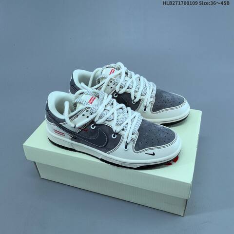 Nike SB Dunk Low Off White Dark Grey Red EU 36-45 Skate Shoe - Unisex (BS-62115)