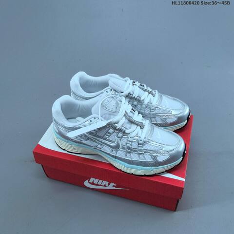 Nike P-6000 Grey Silver White Black EU 36-45 Running Shoe - Unisex (BS-60640)