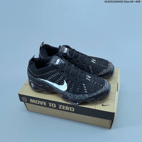 Nike Air Vapormax 2023 FK White Black EU 36-45 Running Shoe - Unisex (BS-60948)