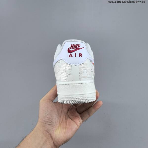 Nike Air Force 1 07 IQ1119 011 off white white burgundy multicolor EU 36 45 sneaker EU 36-45