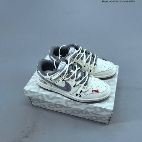 Nike Dunk SB Low Stussy Custom Off White Black Red EU 36-45 Skate Shoe - Unisex (BS-60213)