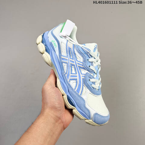 ASICS GEL-NYC White Silver Black EU 36-45 Running Shoe Running Sneakers - Unisex (BS-69315)