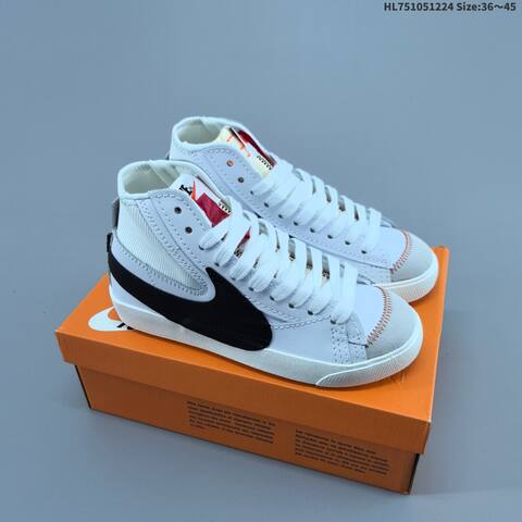 Nike Blazer Mid 77 Jumbo White Purple Pink Light Blue Orange EU 36-45 Skate Shoe - Unisex (BS-62485)