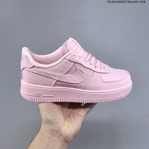 Nike Air Force 1 Low Light Pink White Silver EU 36 45 Sneaker EU 36-45 - Unisex (BS-61504)
