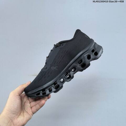 On Cloudmonster 3 Triple Black EU 36-45 Running Shoe Running Sneakers - Unisex (BS-69597)