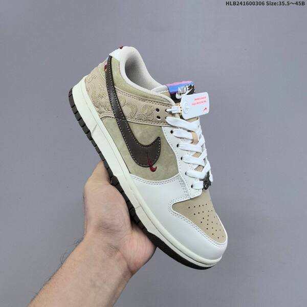 Nike SB Dunk Low Pegasus Pack CNY white beige olive dark brown red EU 35 5-45 skate shoe
