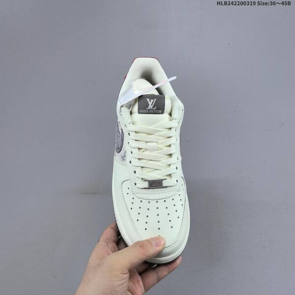 Nike Air Force 1 07 LV8 HS6188-134 off white grey red EU 36-45 skate shoe