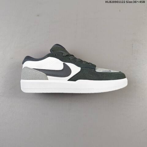 Nike SB Force 58 Dark Grey Light Grey White Red EU 36-45 Skate Shoe - Unisex (BS-63239)