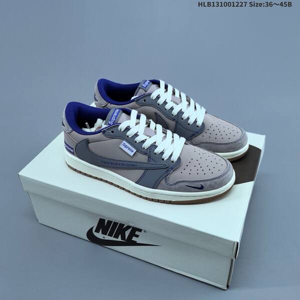 Nike Air Jordan 1 Low x Travis Scott x Supreme reverse mocha / black / gray EU 36-45 lifestyle
