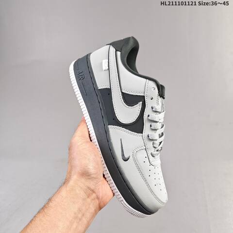 Nike Air Force 1 07 Black White Pink Light Grey Dark Grey EU 36-45 Sneaker - Unisex (BS-63340)