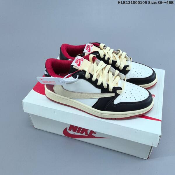 Jordan Air Jordan 1 Low x Travis Scott Black/white/olive/blue mixed colorways EU 36-46 casual