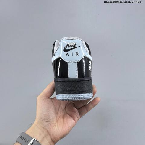 Nike Air Force 1 07 Black Light Grey White EU 36-45 Sneaker - Unisex (BS-60809)