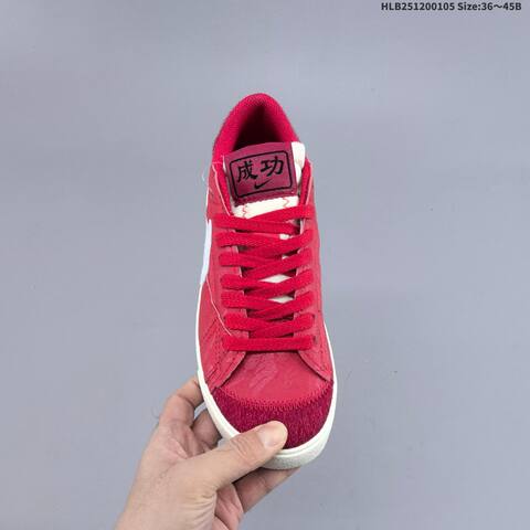 Nike Blazer Low 77 Jumbo Red White Sail EU 36-45 Skate Shoe - Unisex (BS-62228)