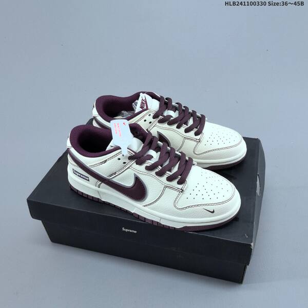 Nike Dunk SB Low Off White Burgundy Grey White EU 36-45 skate shoe