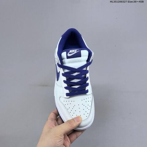 Nike Dunk Low White Dark Blue EU 36-45 Skate Shoe - Unisex (BS-61088)