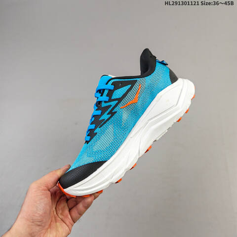 HOKA ONE ONE Challenger 8 Blue Black White Orange EU 36-45 Trail Shoe Trail Running Sneakers - Unisex (BS-69457)