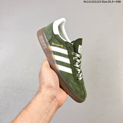 Adidas Handball Spezial Dark Green Off White Brown EU 35 5-45 Skate Shoe - Unisex (BS-65520)